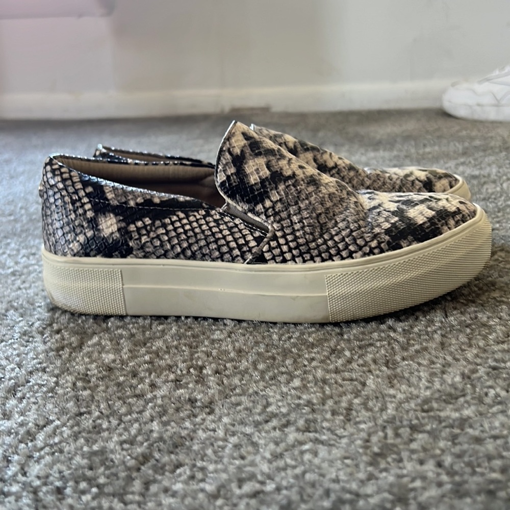 Steve Madden Snakeskin Slip Ons